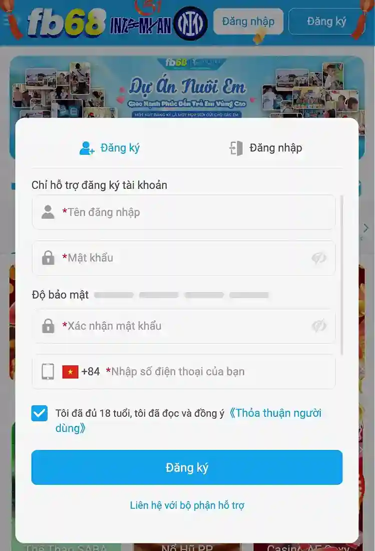 Đăng Ký Tài Khoản Tại FB68 Để Nhận Thưởng Hấp Dẫn